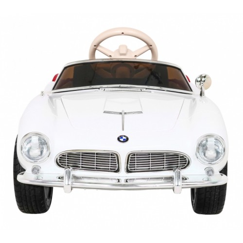 BMW 507 Retro elektrické auto pro děti Bílý roadster