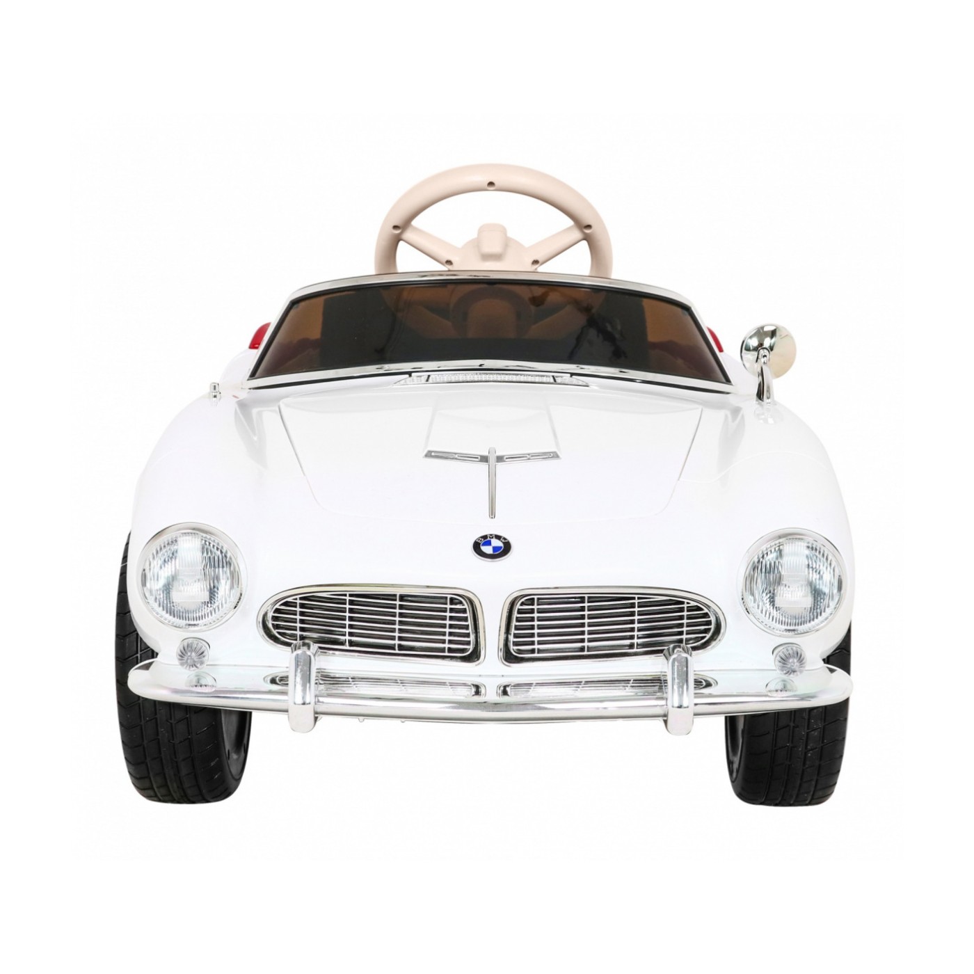 BMW 507 Retro elektrické auto pro děti Bílý roadster