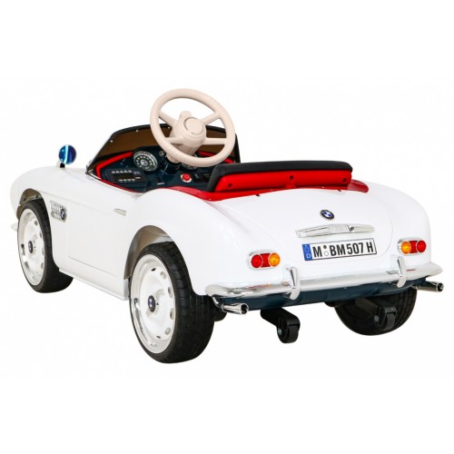 BMW 507 Retro elektrické auto pro děti Bílý roadster