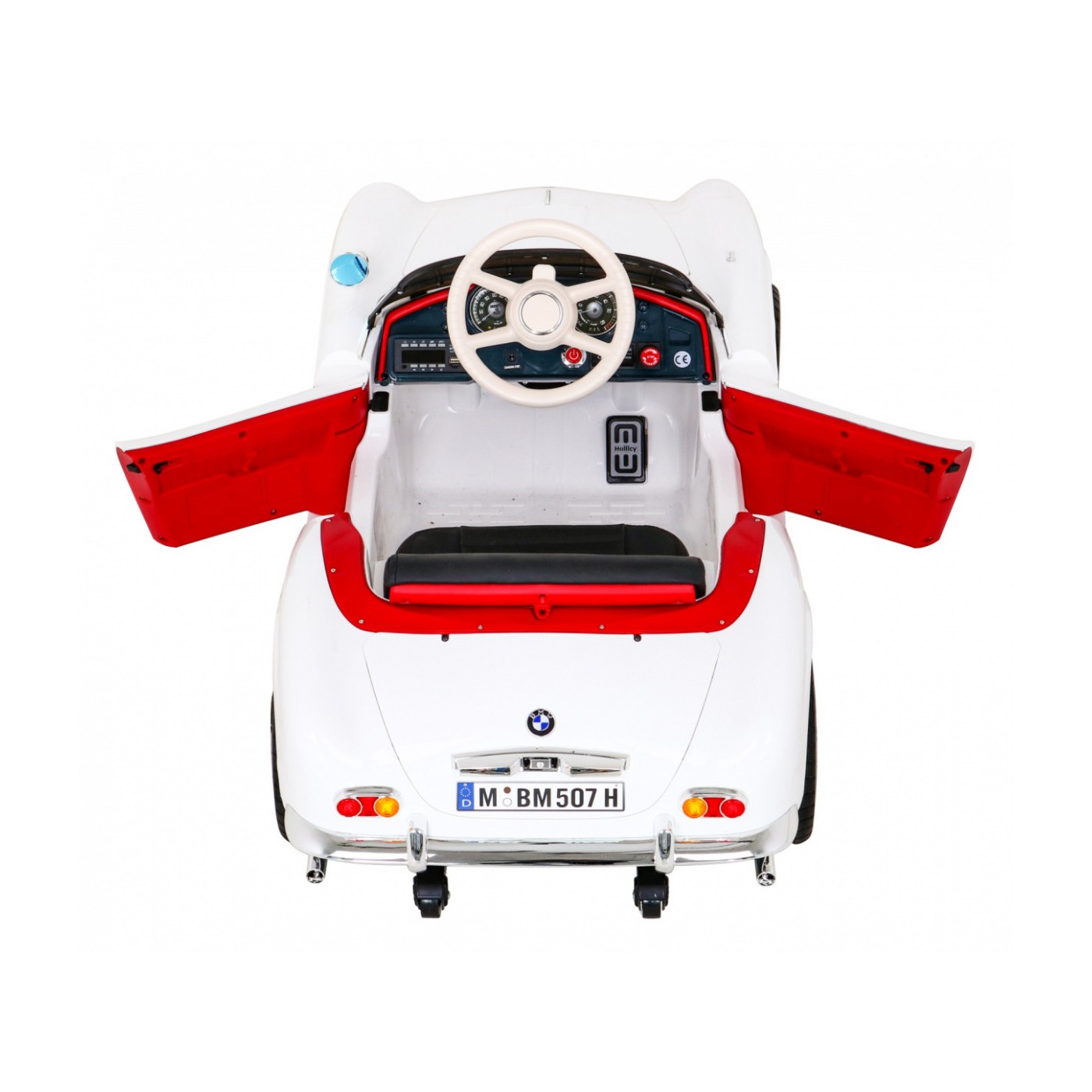 BMW 507 Retro elektrické auto pro děti Bílý roadster