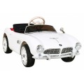 BMW 507 Retro elektrické auto pro děti Bílý roadster