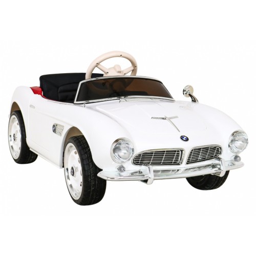 BMW 507 Retro elektrické auto pro děti Bílý roadster