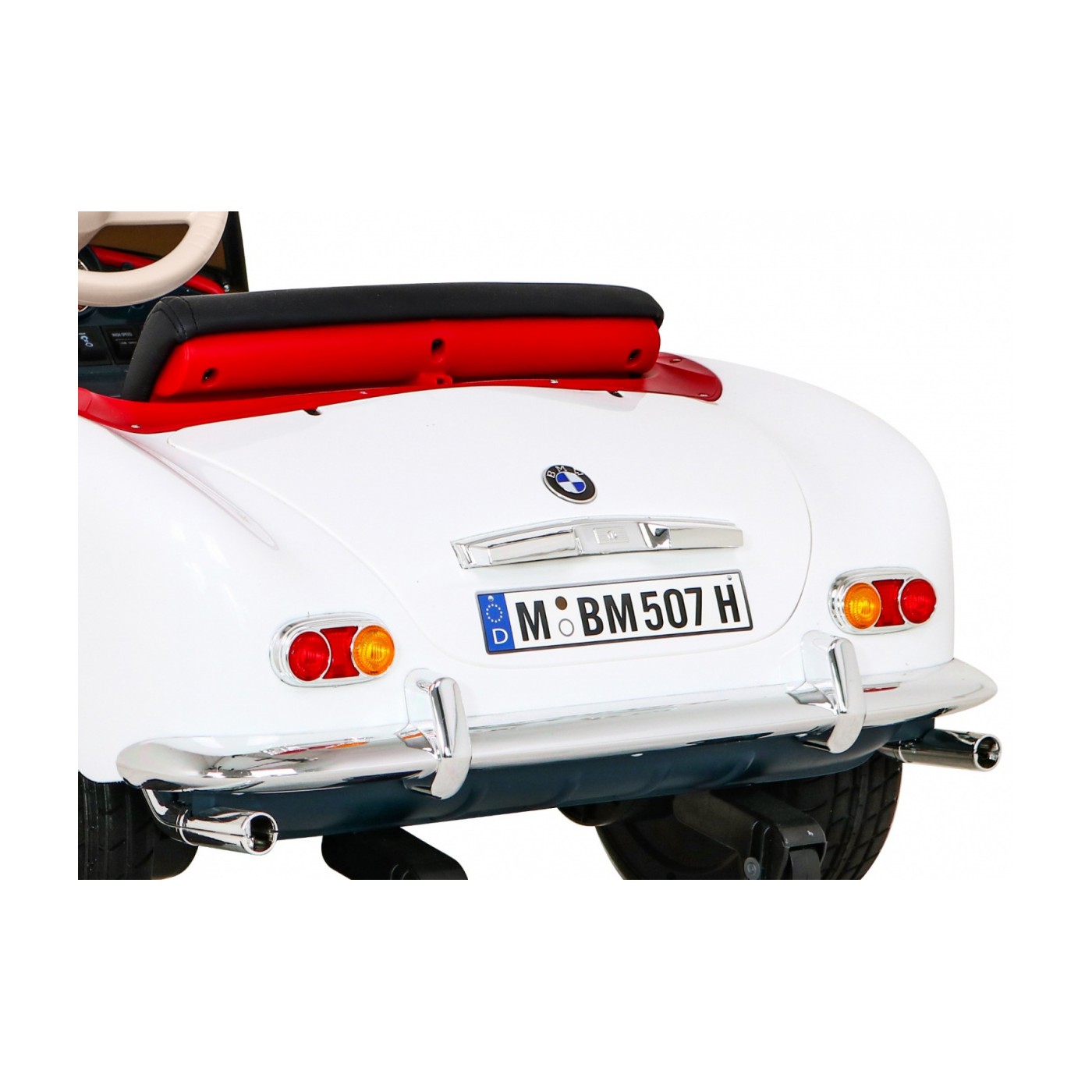 BMW 507 Retro elektrické auto pro děti Bílý roadster