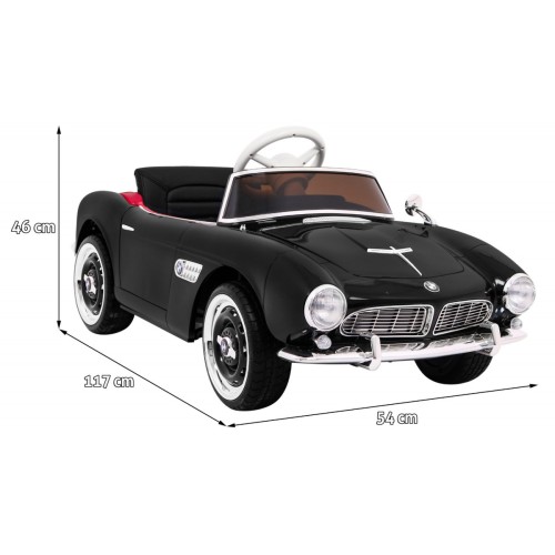 BMW 507 Retro elektrické auto pro děti Black Roadster