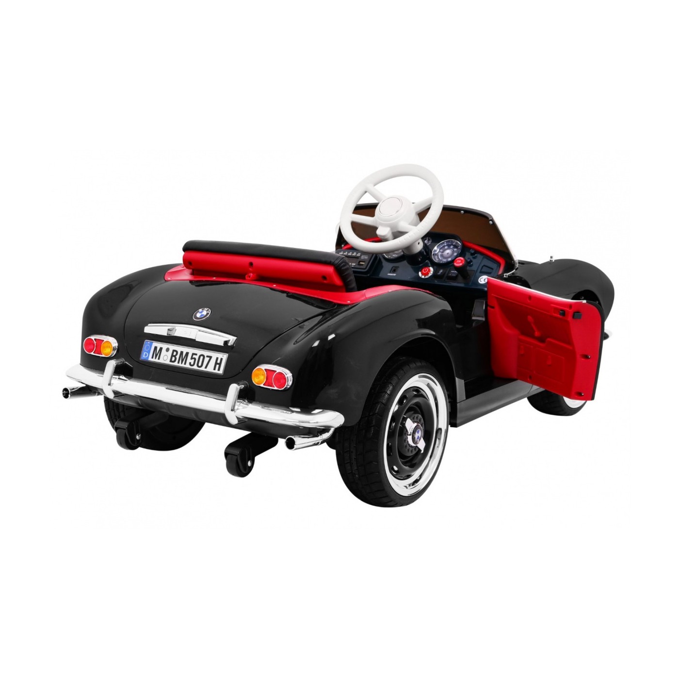 BMW 507 Retro elektrické auto pro děti Black Roadster