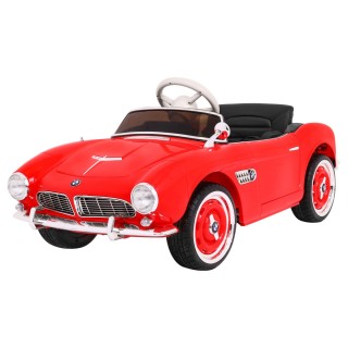 Auto BMW 507 Retro Elektrické Dětské Červené Audio LED Dálkové Ovládání EVA Pomalý Start