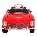 Auto BMW 507 Retro Elektrické Dětské Červené Audio LED Dálkové Ovládání EVA Pomalý Start