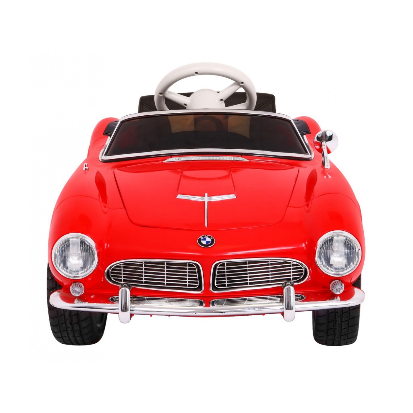 Auto BMW 507 Retro Elektrické Dětské Červené Audio LED Dálkové Ovládání EVA Pomalý Start