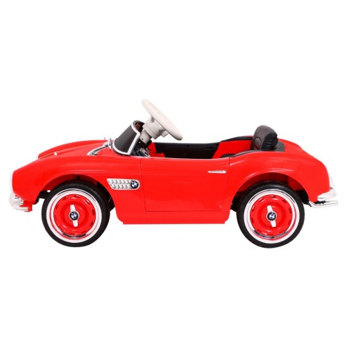 Auto BMW 507 Retro Elektrické Dětské Červené Audio LED Dálkové Ovládání EVA Pomalý Start