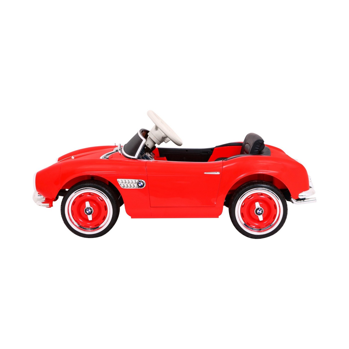 Auto BMW 507 Retro Elektrické Dětské Červené Audio LED Dálkové Ovládání EVA Pomalý Start