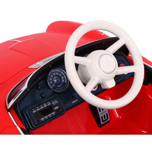 Auto BMW 507 Retro Elektrické Dětské Červené Audio LED Dálkové Ovládání EVA Pomalý Start