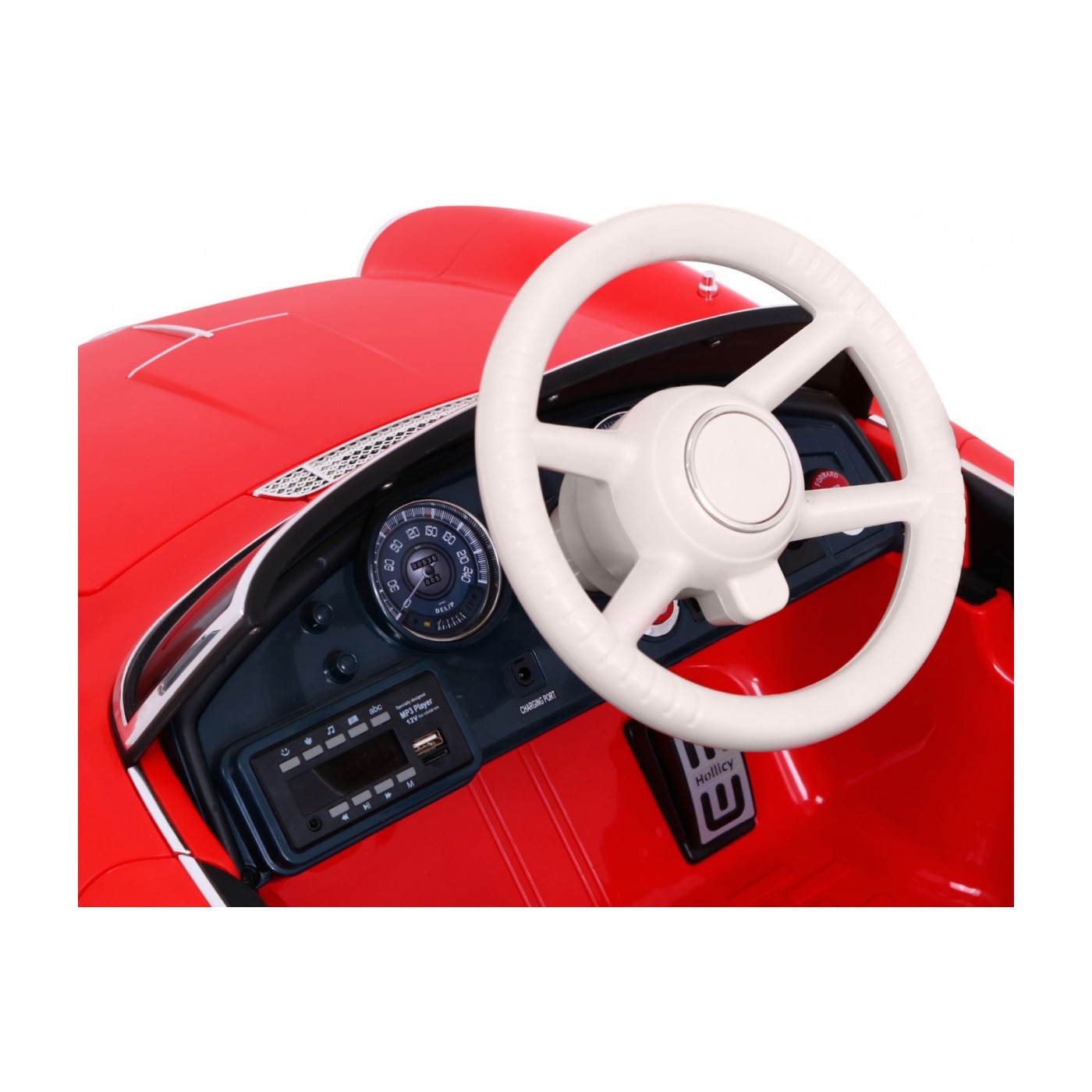 Auto BMW 507 Retro Elektrické Dětské Červené Audio LED Dálkové Ovládání EVA Pomalý Start