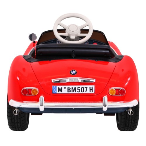 Auto BMW 507 Retro Elektrické Dětské Červené Audio LED Dálkové Ovládání EVA Pomalý Start