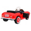 Auto BMW 507 Retro Elektrické Dětské Červené Audio LED Dálkové Ovládání EVA Pomalý Start