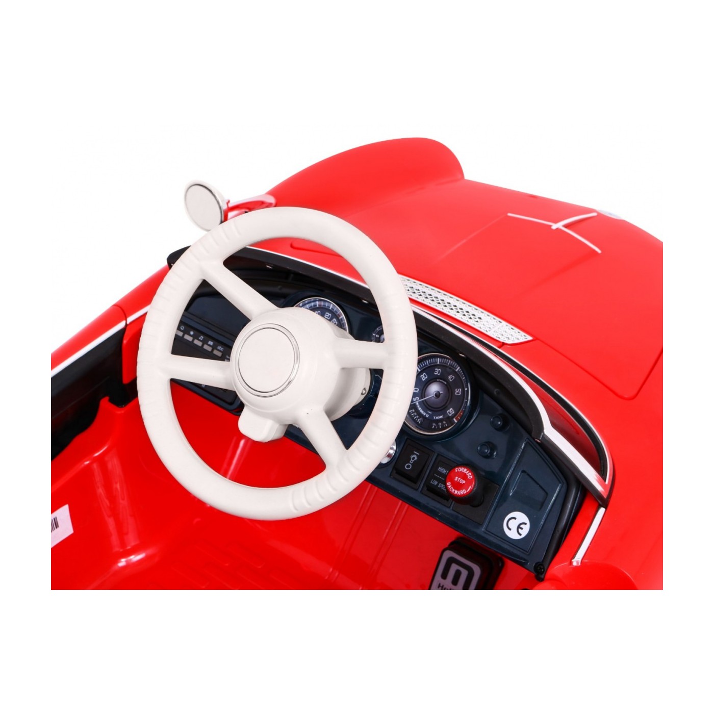 Auto BMW 507 Retro Elektrické Dětské Červené Audio LED Dálkové Ovládání EVA Pomalý Start