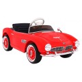 Auto BMW 507 Retro Elektrické Dětské Červené Audio LED Dálkové Ovládání EVA Pomalý Start