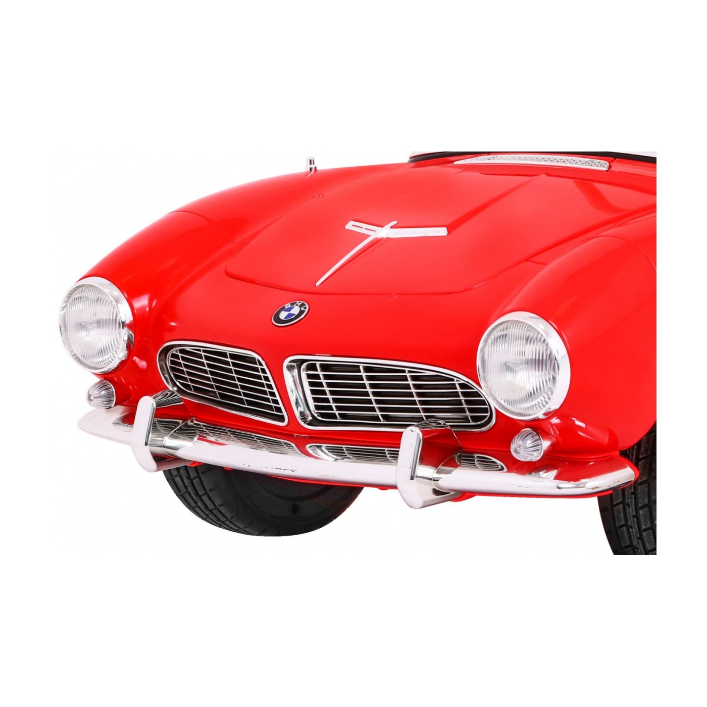 Auto BMW 507 Retro Elektrické Dětské Červené Audio LED Dálkové Ovládání EVA Pomalý Start