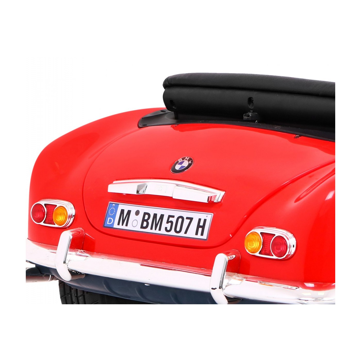 Auto BMW 507 Retro Elektrické Dětské Červené Audio LED Dálkové Ovládání EVA Pomalý Start