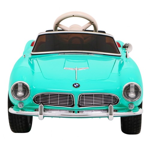 Auto BMW 507 Retro Elektrické Dětské Zelené Audio LED Dálkové Ovládání EVA Pomalý Start