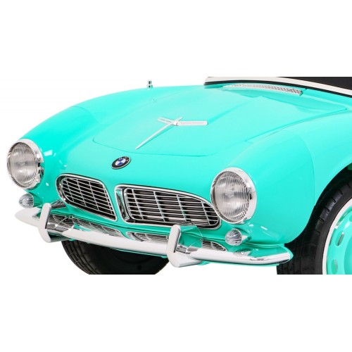 Auto BMW 507 Retro Elektrické Dětské Zelené Audio LED Dálkové Ovládání EVA Pomalý Start