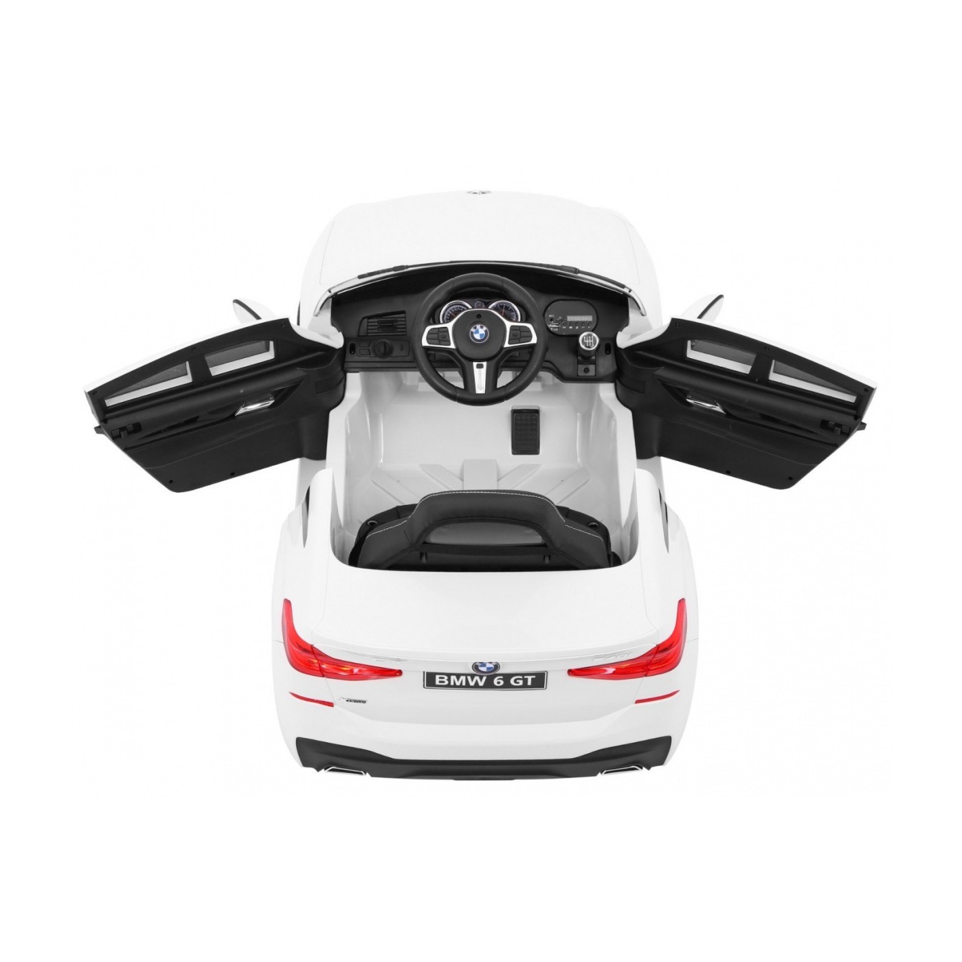 Baterie do auta BMW 6 GT bílá + dálkové ovládání + pomalý start + EVA + řemeny + LED MP3