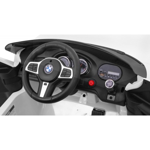 Baterie do auta BMW 6 GT bílá + dálkové ovládání + pomalý start + EVA + řemeny + LED MP3