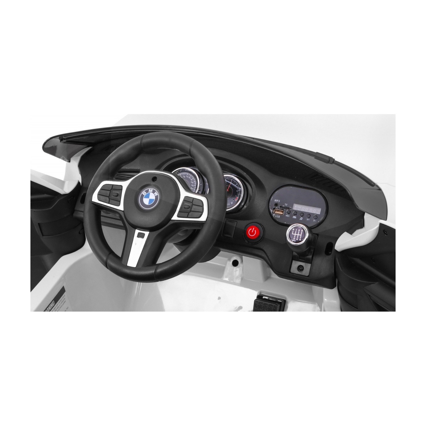 Baterie do auta BMW 6 GT bílá + dálkové ovládání + pomalý start + EVA + řemeny + LED MP3