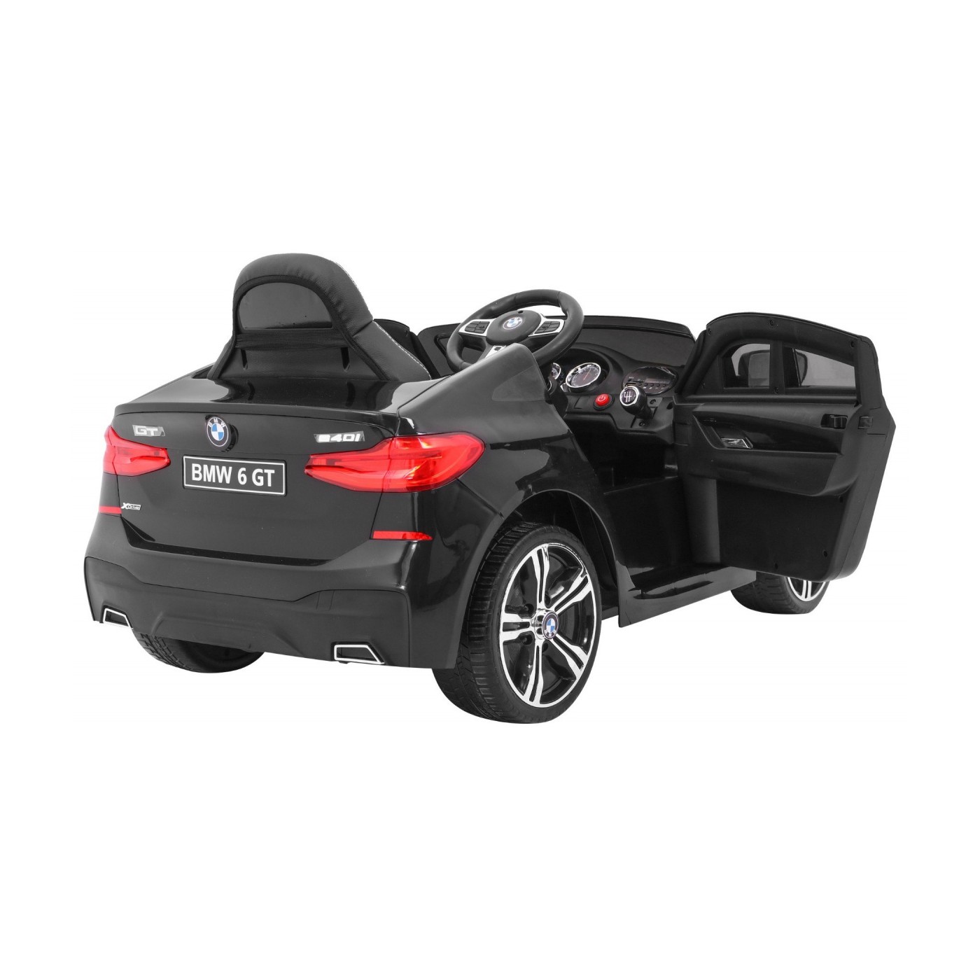 BMW 6 GT baterie do auta černá + dálkové ovládání + pomalý start + EVA + bezpečnostní pásy + MP3 LED