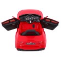 Bateriově napájené auto BMW 6 GT červené + dálkové ovládání + pomalý start + EVA + bezpečnostní pásy + MP3 LED