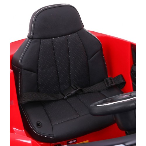 Bateriově napájené auto BMW 6 GT červené + dálkové ovládání + pomalý start + EVA + bezpečnostní pásy + MP3 LED
