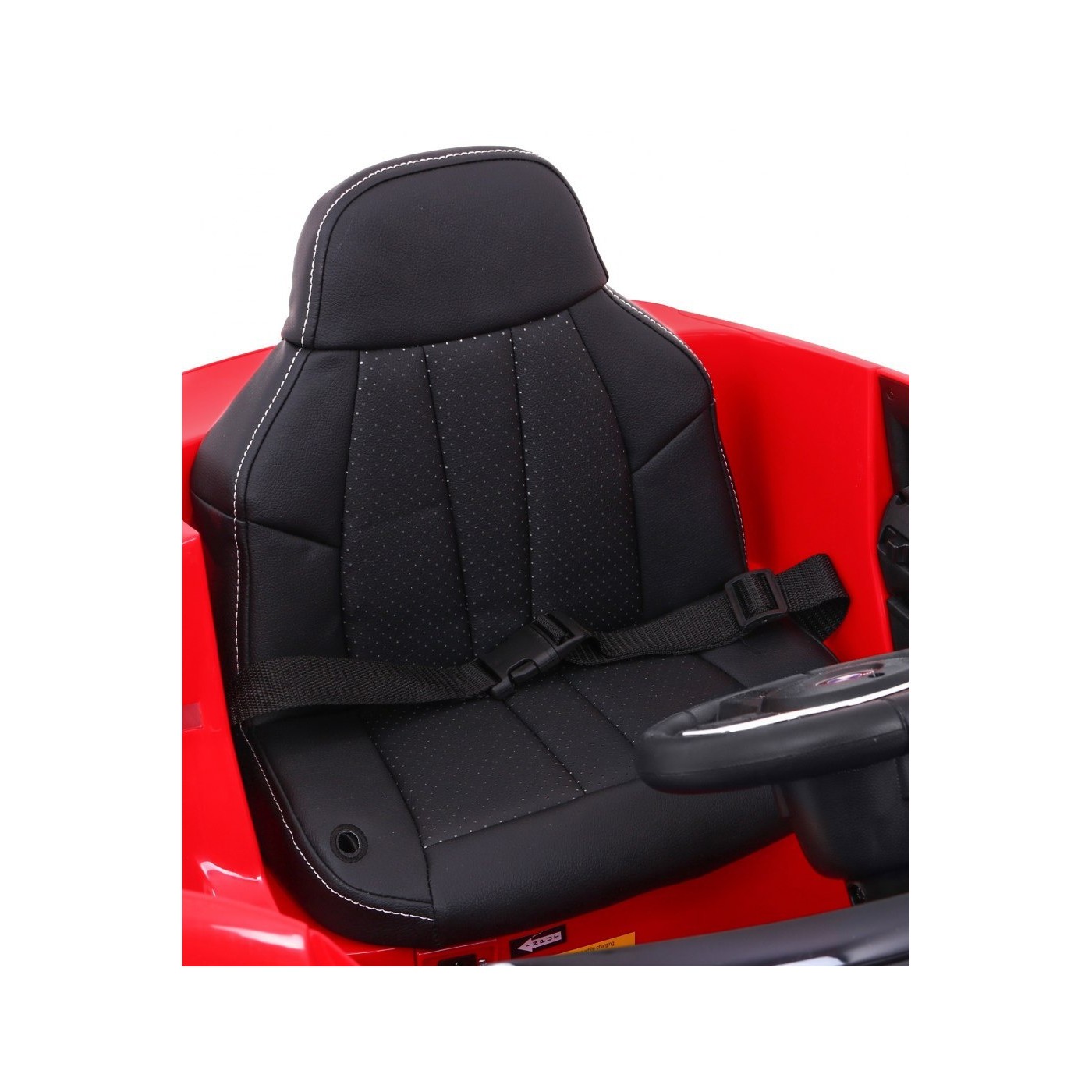 Bateriově napájené auto BMW 6 GT červené + dálkové ovládání + pomalý start + EVA + bezpečnostní pásy + MP3 LED