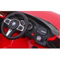 Bateriově napájené auto BMW 6 GT červené + dálkové ovládání + pomalý start + EVA + bezpečnostní pásy + MP3 LED
