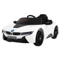 BMW I8 Lift Auto Baterie ovládaná bílou + Dálkové ovládání + Pomalý start + 3-bodové pásy + MP3 USB + LED
