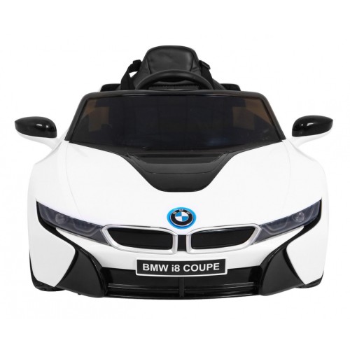 BMW I8 Lift Auto Baterie ovládaná bílou + Dálkové ovládání + Pomalý start + 3-bodové pásy + MP3 USB + LED