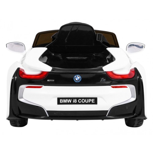 BMW I8 Lift Auto Baterie ovládaná bílou + Dálkové ovládání + Pomalý start + 3-bodové pásy + MP3 USB + LED