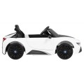BMW I8 Lift Auto Baterie ovládaná bílou + Dálkové ovládání + Pomalý start + 3-bodové pásy + MP3 USB + LED