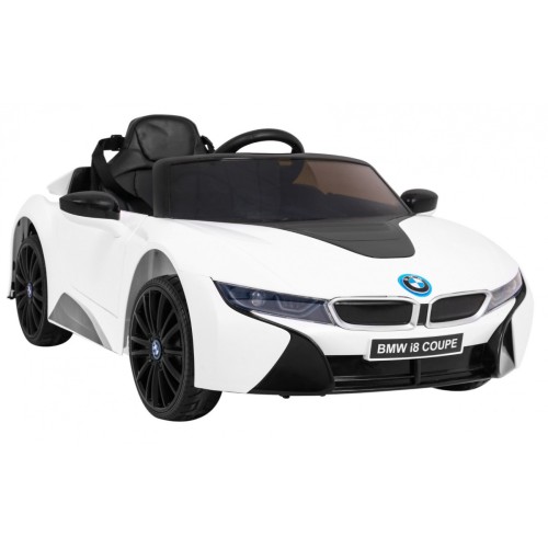 BMW I8 Lift Auto Baterie ovládaná bílou + Dálkové ovládání + Pomalý start + 3-bodové pásy + MP3 USB + LED