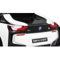 BMW I8 Lift Auto Baterie ovládaná bílou + Dálkové ovládání + Pomalý start + 3-bodové pásy + MP3 USB + LED