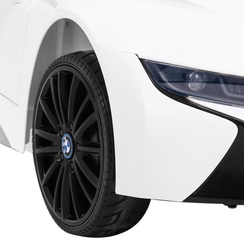 BMW I8 Lift Auto Baterie ovládaná bílou + Dálkové ovládání + Pomalý start + 3-bodové pásy + MP3 USB + LED