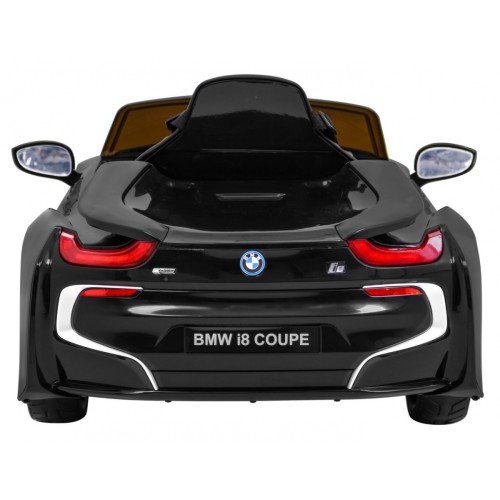 BMW I8 Lift Auto Baterie Černý + Dálkové Ovládání + Pomalý Start + 3 bodové pruhy + MP3 USB + LED