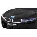 BMW I8 Lift Auto Baterie Černý + Dálkové Ovládání + Pomalý Start + 3 bodové pruhy + MP3 USB + LED