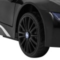 BMW I8 Lift Auto Baterie Černý + Dálkové Ovládání + Pomalý Start + 3 bodové pruhy + MP3 USB + LED