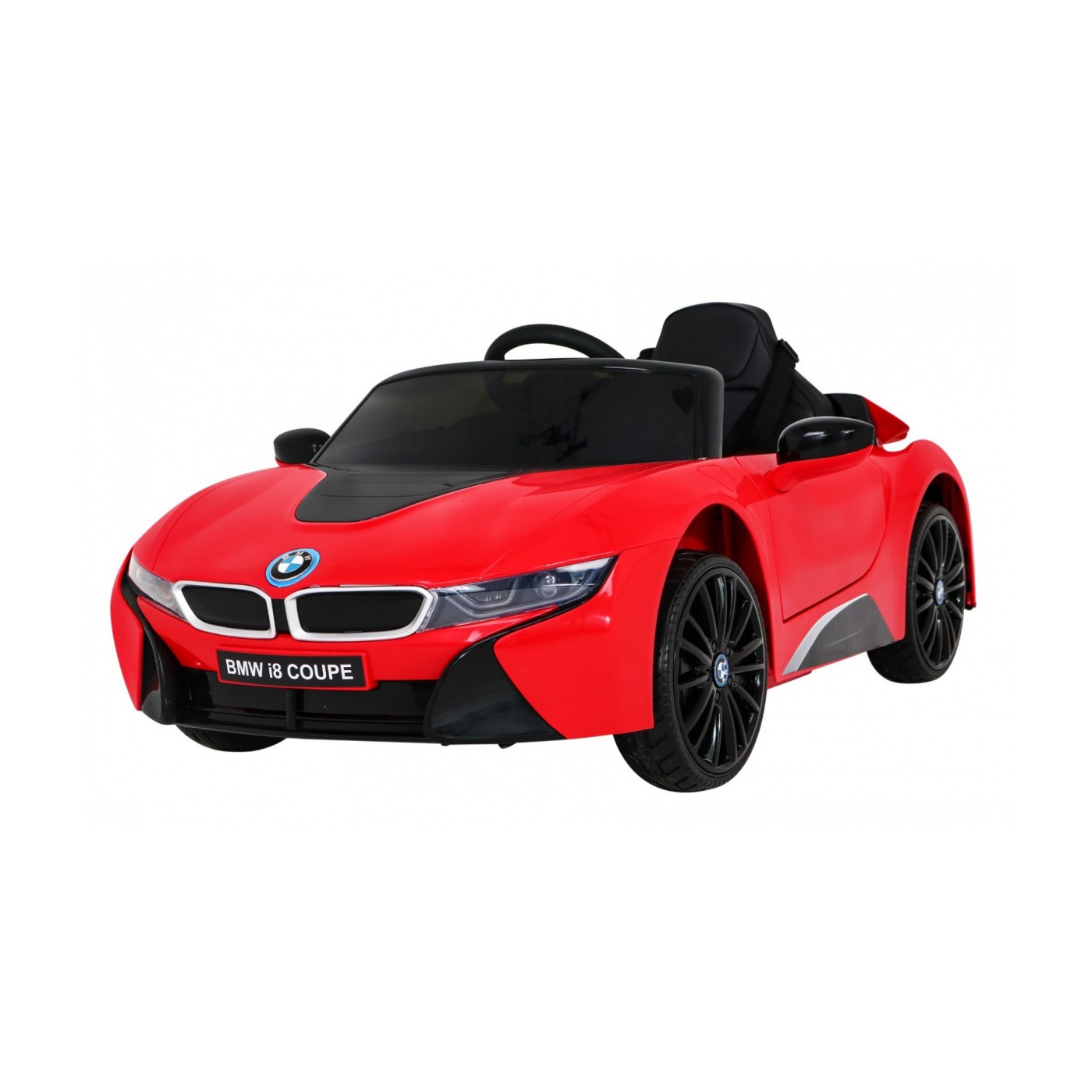 BMW I8 Lift Auto Baterie ovládaná červeně + Dálkové ovládání + Pomalý start + 3 bodové pruhy + MP3 USB + LED