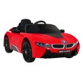 BMW I8 Lift Auto Baterie ovládaná červeně + Dálkové ovládání + Pomalý start + 3 bodové pruhy + MP3 USB + LED