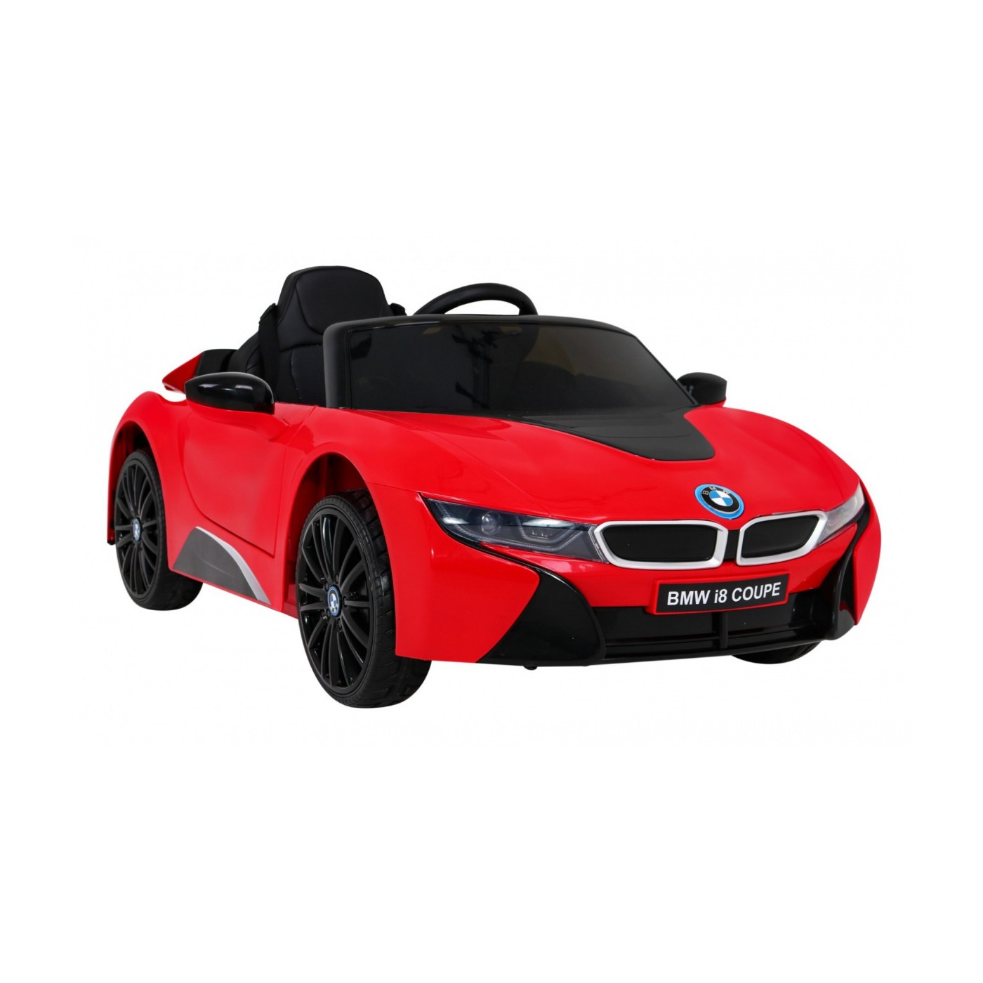 BMW I8 Lift Auto Baterie ovládaná červeně + Dálkové ovládání + Pomalý start + 3 bodové pruhy + MP3 USB + LED