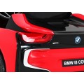 BMW I8 Lift Auto Baterie ovládaná červeně + Dálkové ovládání + Pomalý start + 3 bodové pruhy + MP3 USB + LED