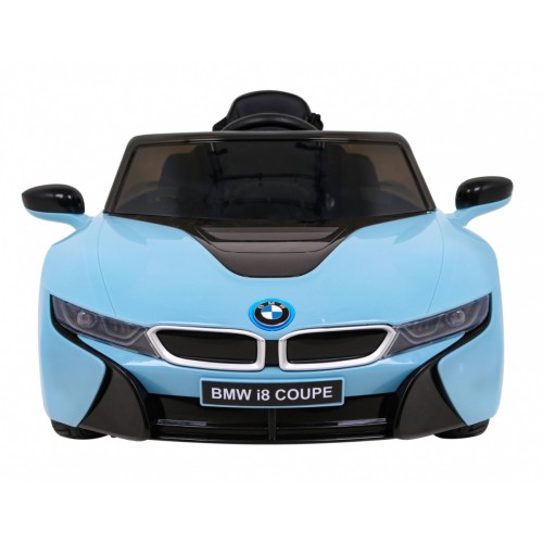 BMW I8 Lift Auto Baterie ovládaná modře + Dálkové ovládání + Pomalý start + 3 bodové pruhy + MP3 USB + LED