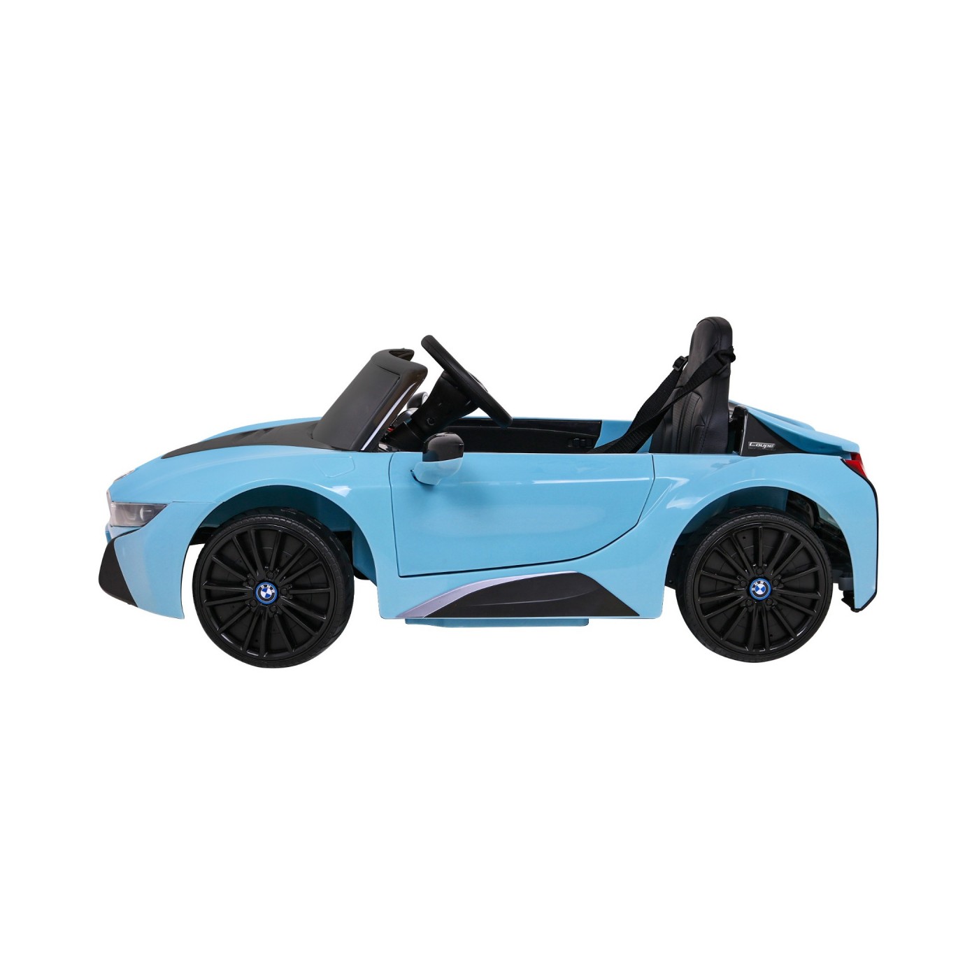 BMW I8 Lift Auto Baterie ovládaná modře + Dálkové ovládání + Pomalý start + 3 bodové pruhy + MP3 USB + LED