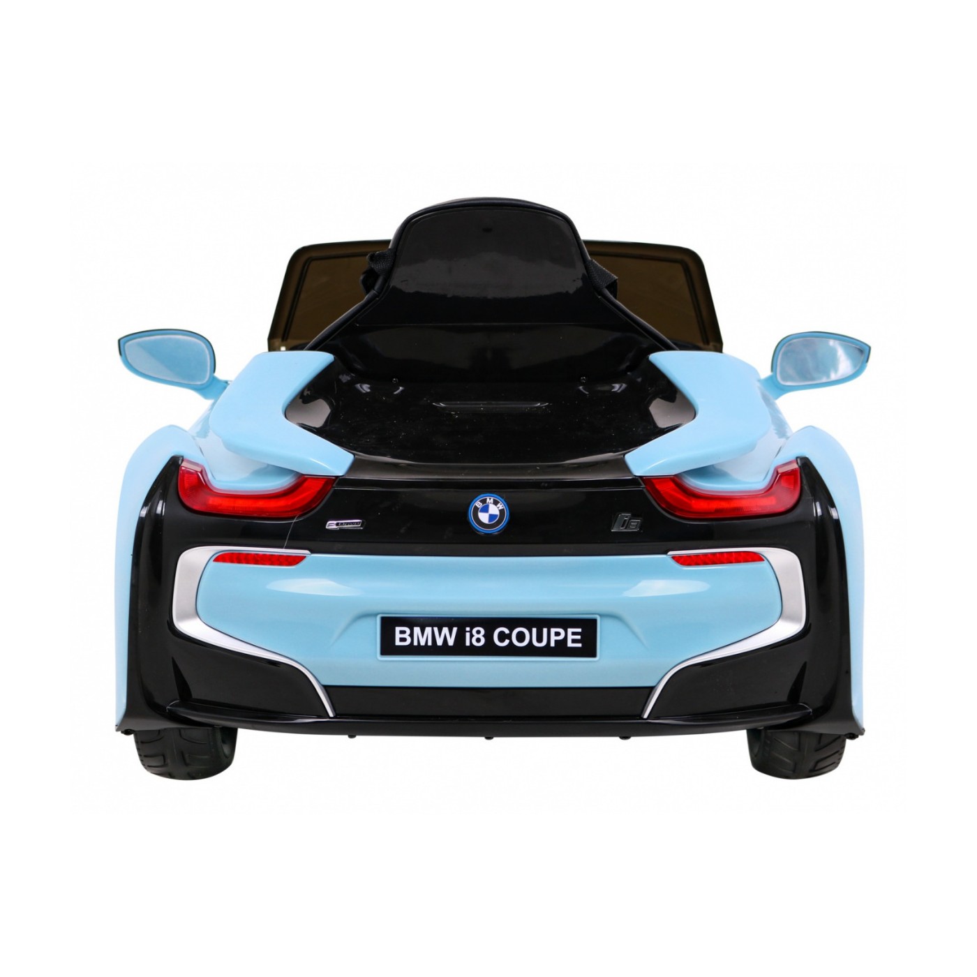 BMW I8 Lift Auto Baterie ovládaná modře + Dálkové ovládání + Pomalý start + 3 bodové pruhy + MP3 USB + LED