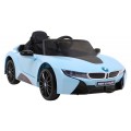 BMW I8 Lift Auto Baterie ovládaná modře + Dálkové ovládání + Pomalý start + 3 bodové pruhy + MP3 USB + LED